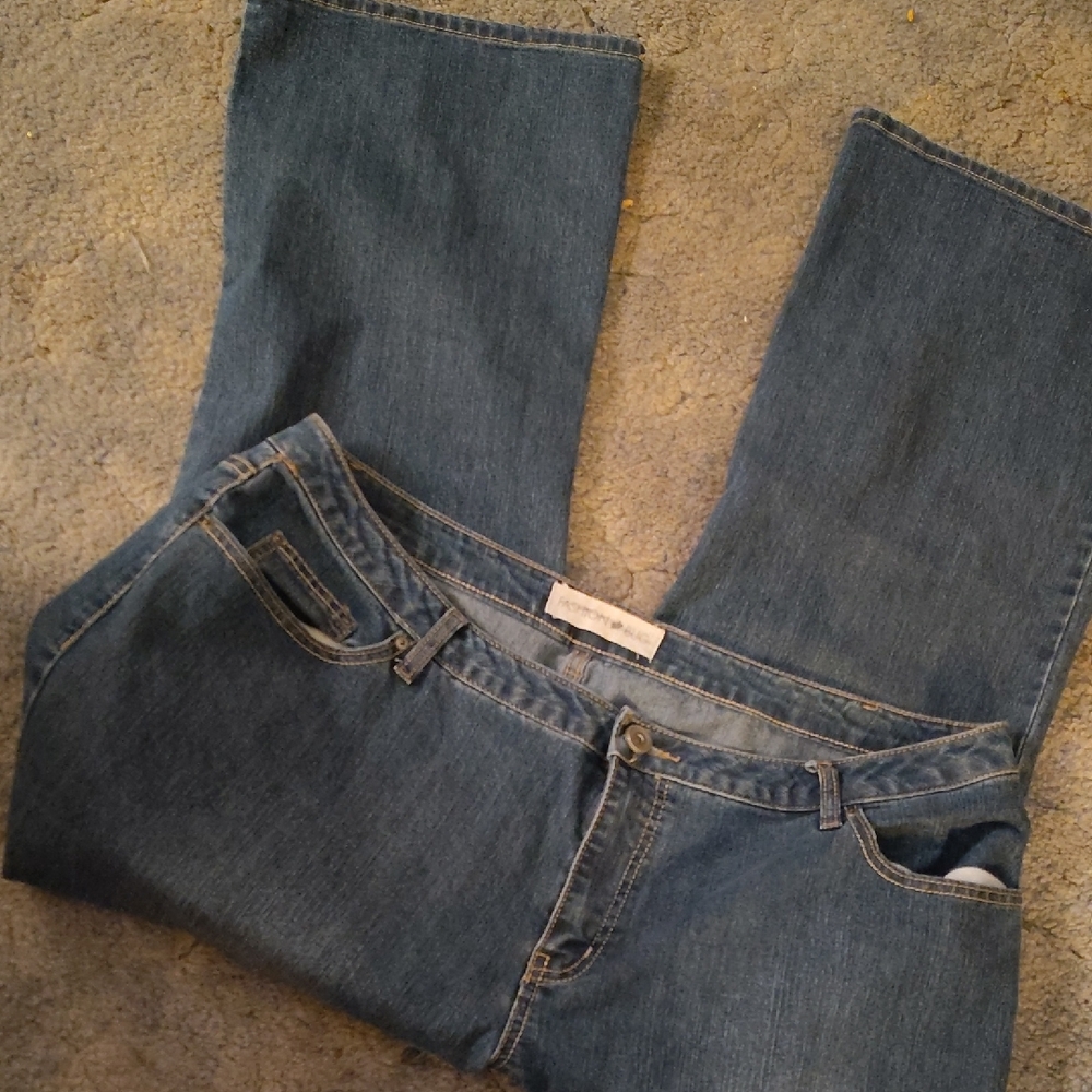 Fashion Bug Women's Straight Leg Blue Jeans 22W